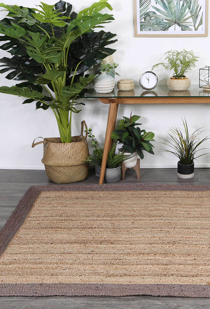 Hampton Beige Border Jute Rug 230x320cm