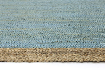 Hampton Blue Centre Jute Rug 230x320cm