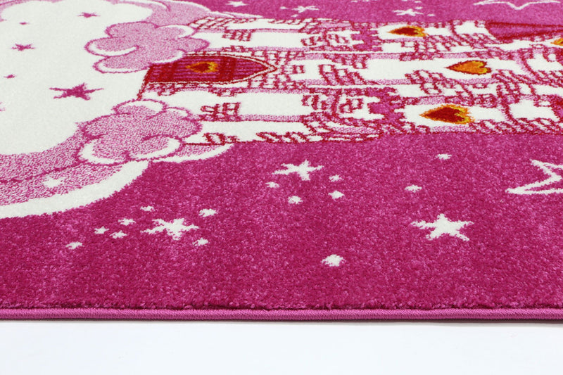 Nova Kids Pink Castle Rug 120x170 cm