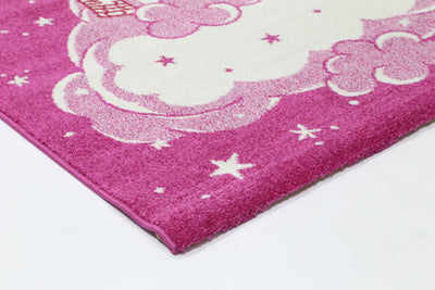 Nova Kids Pink Castle Rug 120x170 cm