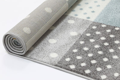 Nova Kids Blue Grey Stars & Moon Rug 120x170 cm