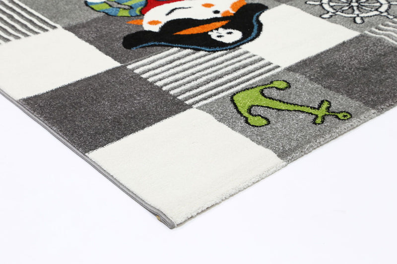 Nova Kids Grey Pirate Rug 120x170 cm