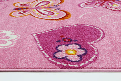 Nova Kids Pink Butterfly Rug 120x170 cm