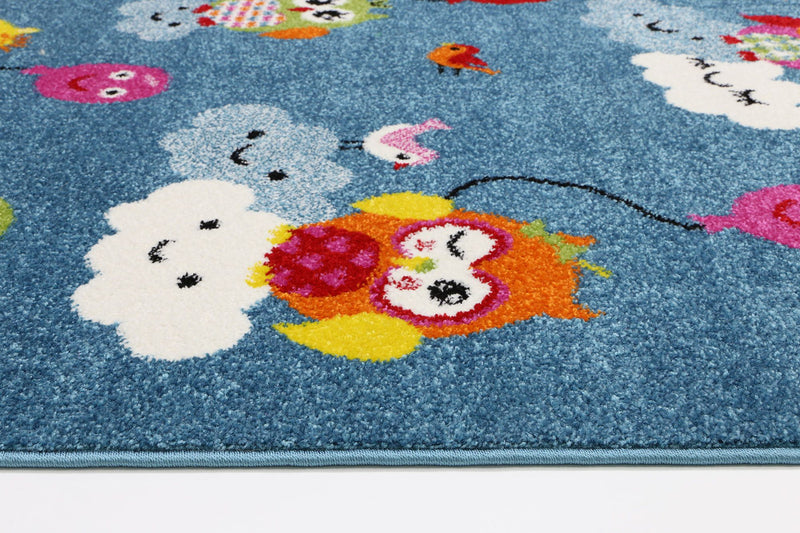 Nova Kids Blue Owl Balloon Rug 120x170 cm