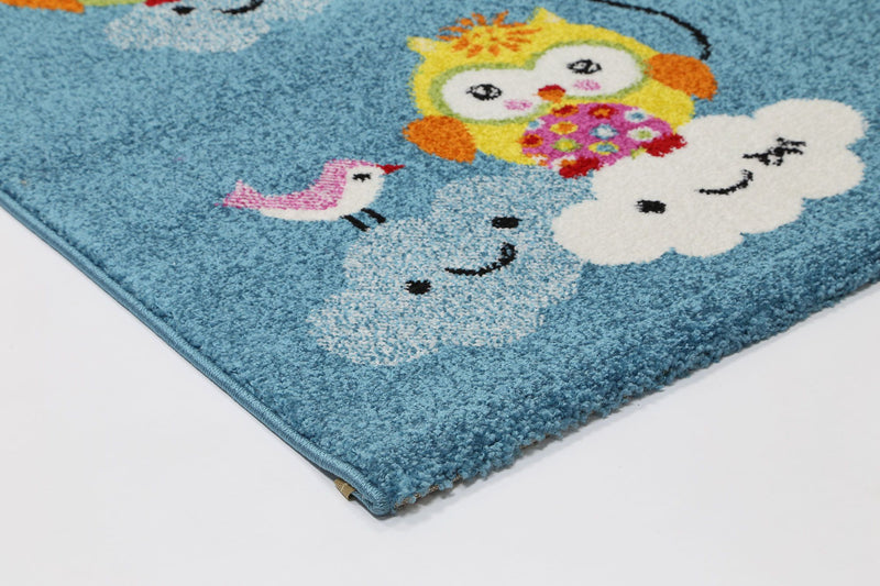 Nova Kids Blue Owl Balloon Rug 120x170 cm