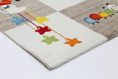 Nova Kids Beige Boxy Rug 120x170 cm