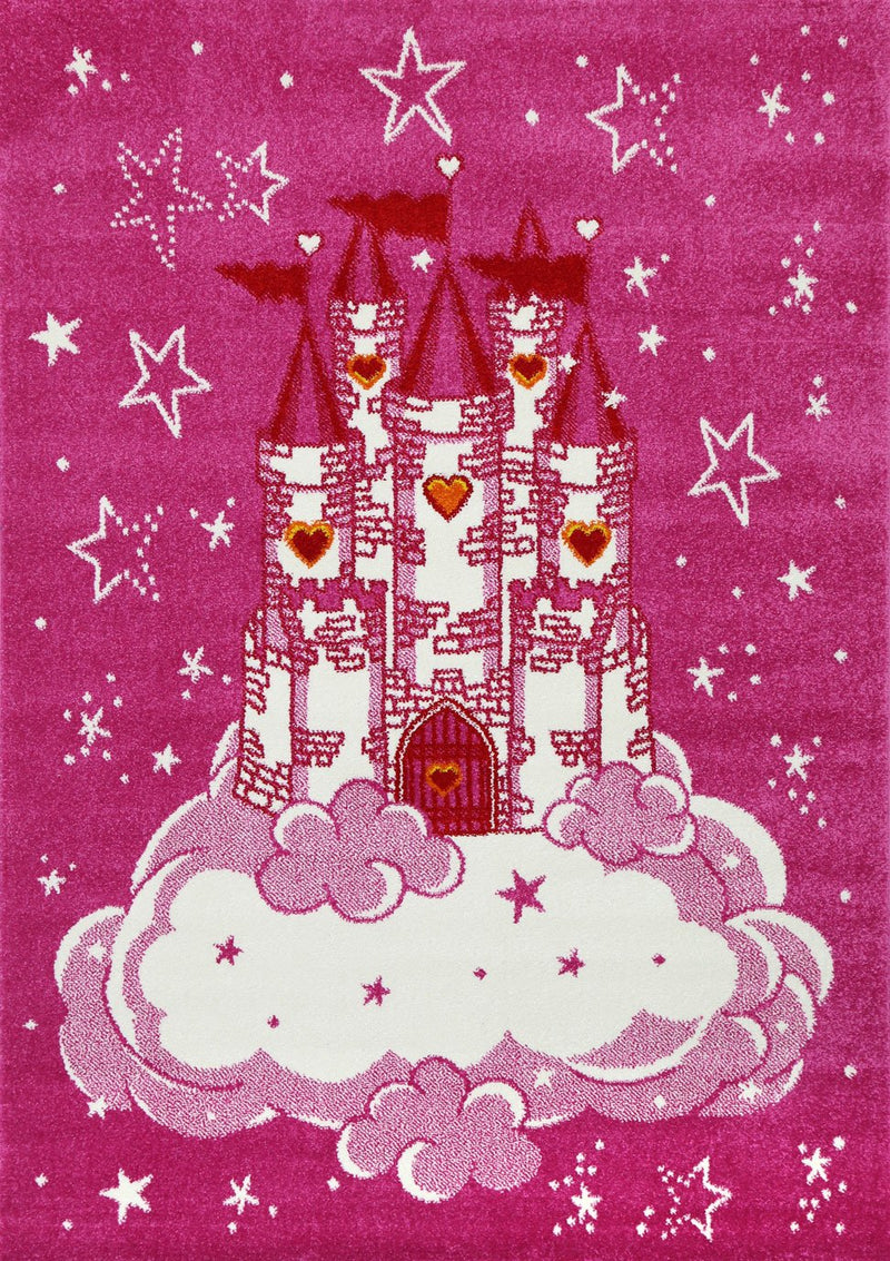 Nova Kids Pink Castle Rug 160x230 cm