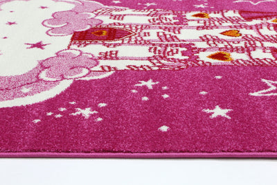 Nova Kids Pink Castle Rug 160x230 cm