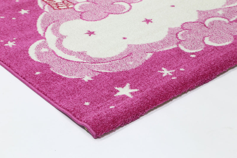 Nova Kids Pink Castle Rug 160x230 cm