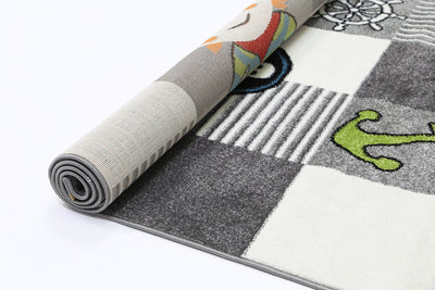 Nova Kids Grey Pirate Rug 160x230 cm