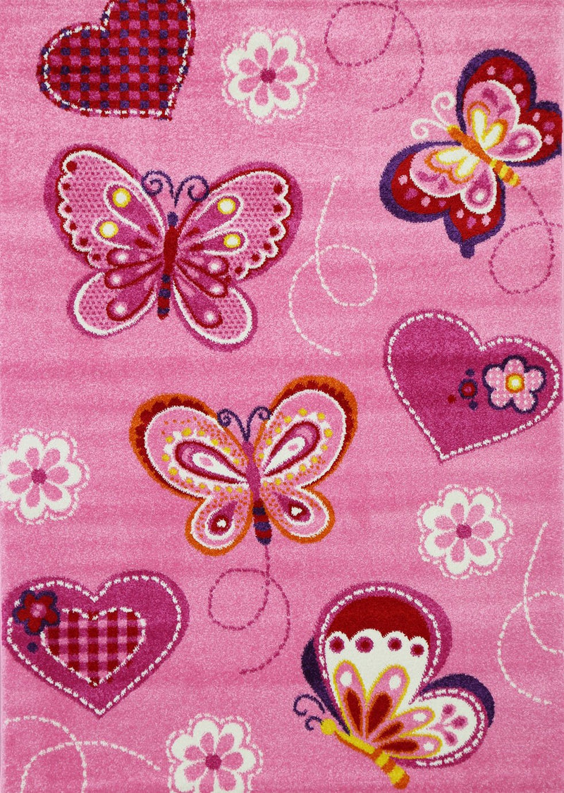 Nova Kids Pink Butterfly Rug 160x230 cm