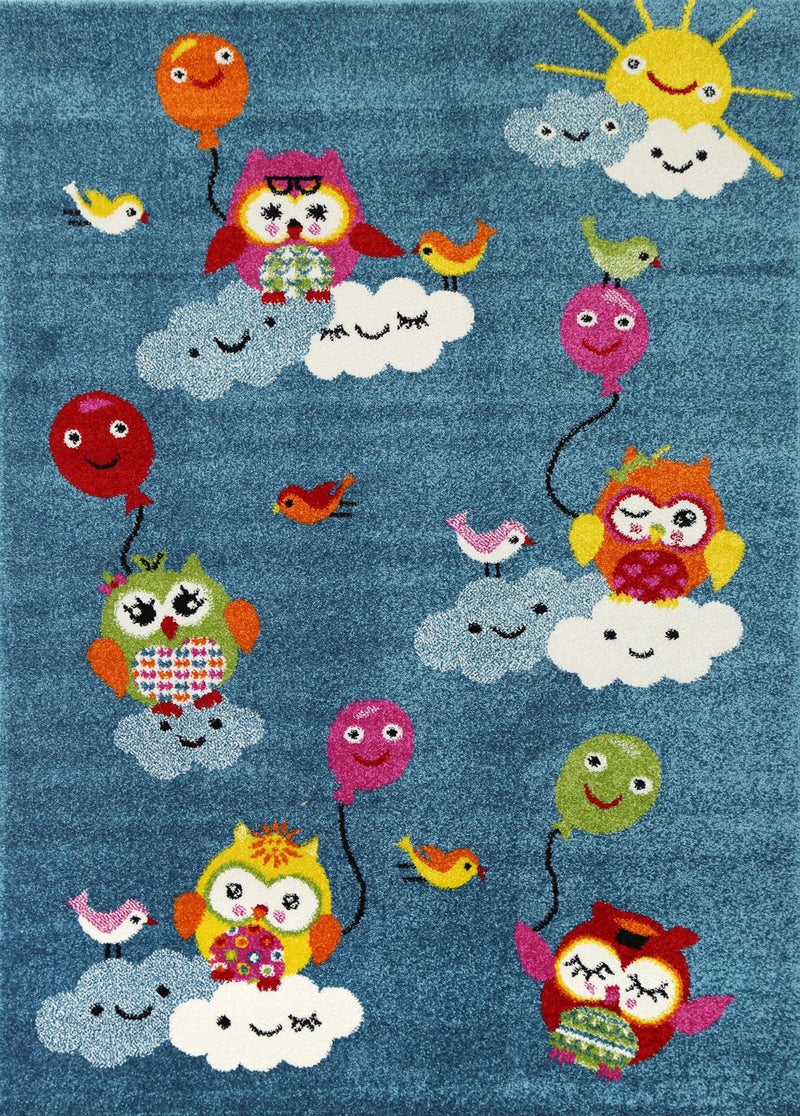 Nova Kids Blue Owl Balloon Rug 160x230 cm