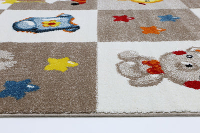 Nova Kids Beige Boxy Rug 160x230 cm