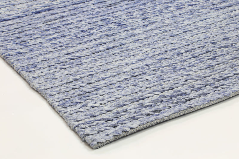 Zayna Cue Blue Wool Blend Rug 160x230cm