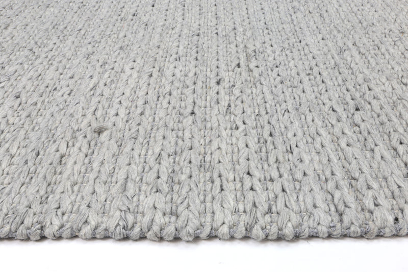 Zayna Cue Grey Wool Blend Rug 160x230cm