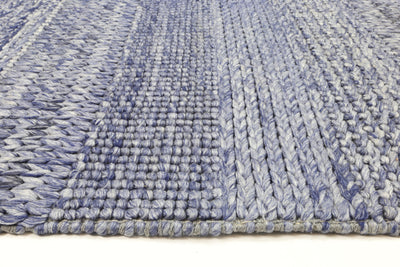 Zayna Grace Blue Wool Blend Rug 160x230cm