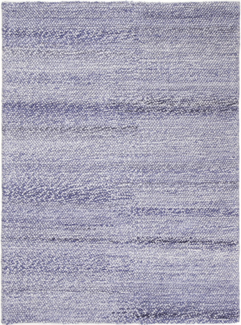 Zayna Loopy Blue Wool Blend Rug 160x230cm