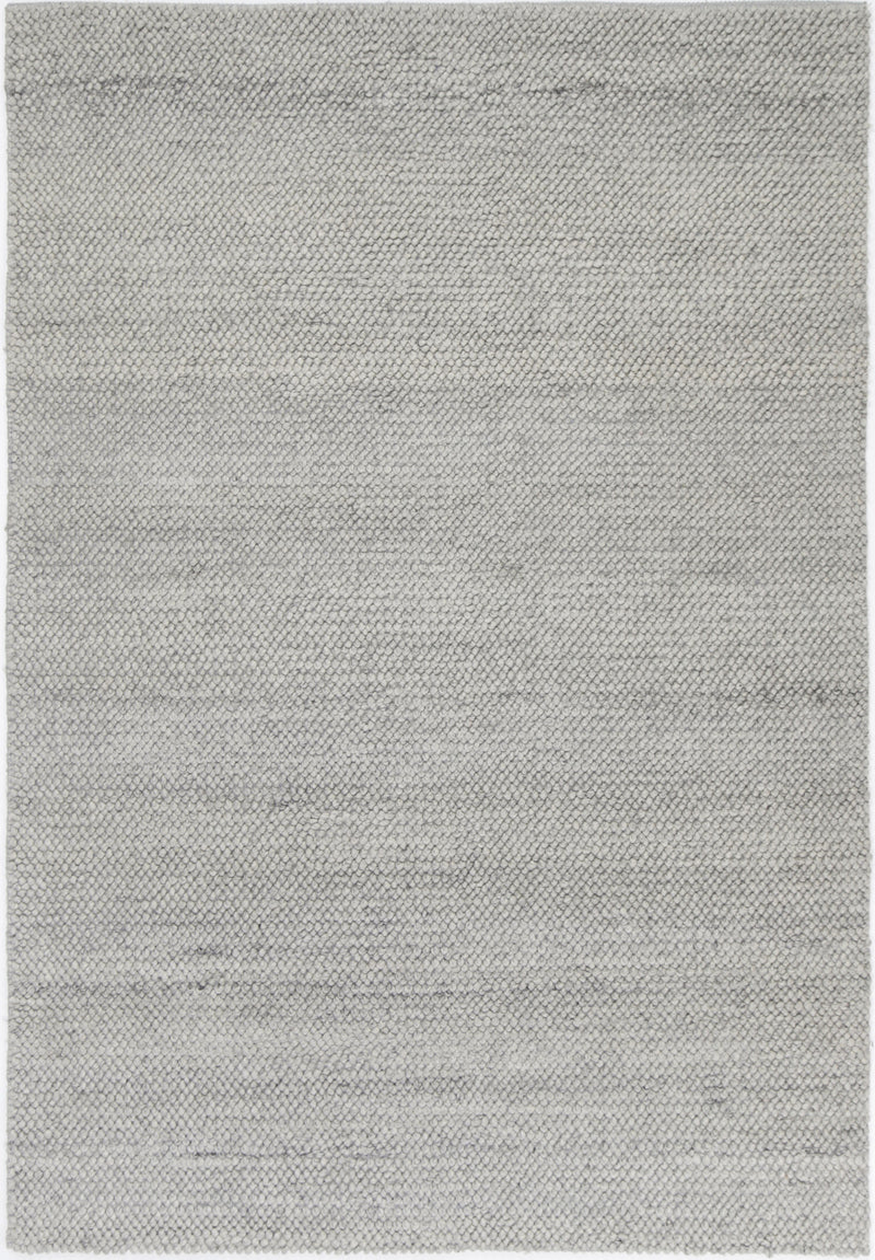 Zayna Loopy Grey Wool Blend Rug 160x230cm