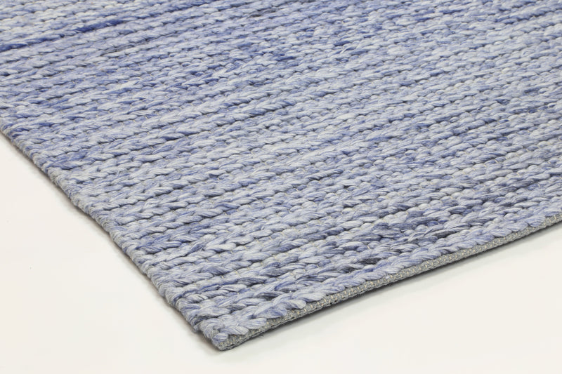 Zayna Cue Blue Wool Blend Rug 200x290cm