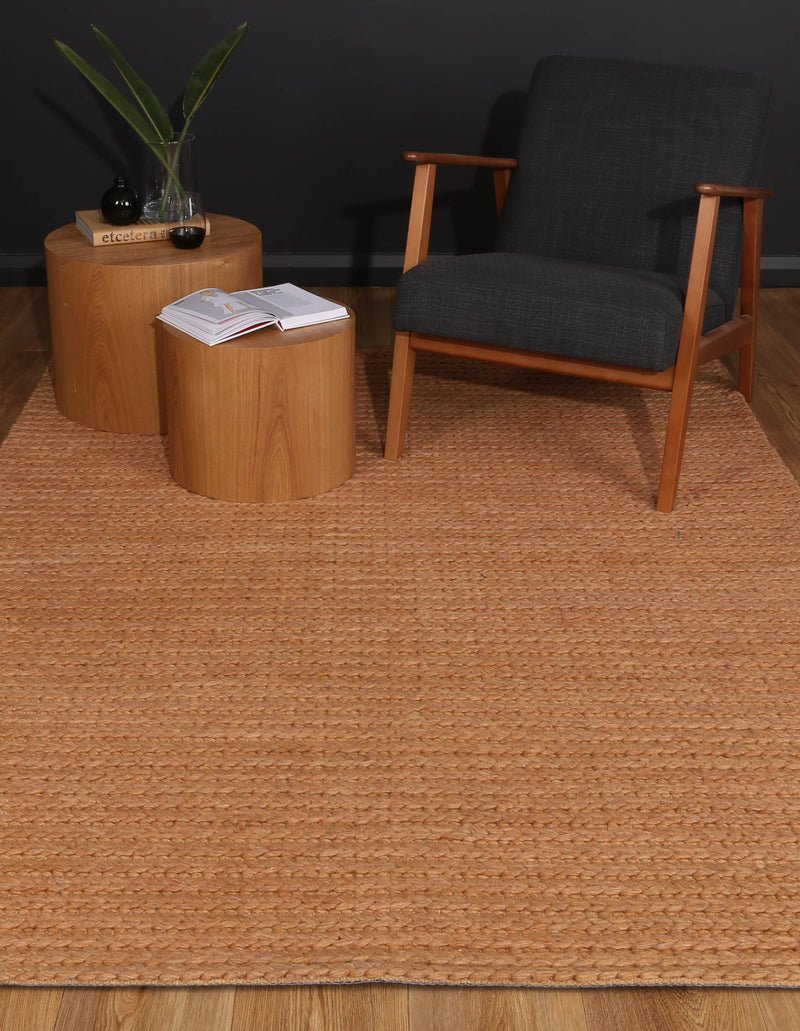 Zayna Cue Copper Wool Blend Rug 200x290cm