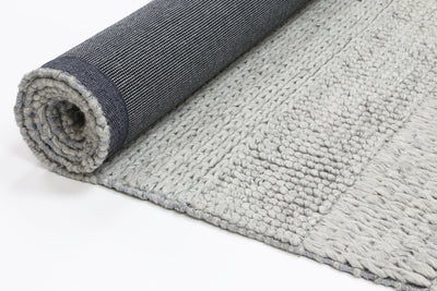 Zayna Grace Grey Wool Blend Rug 200x290cm