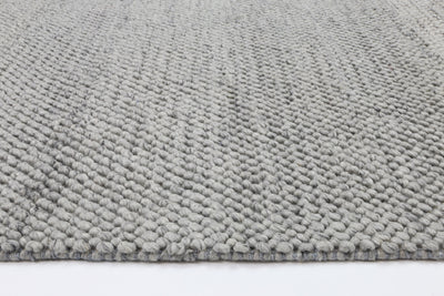 Zayna Loopy Grey Wool Blend Rug 200x290cm