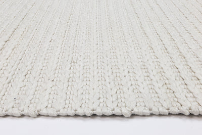 Zayna Cue White Wool Blend Rug 240x330cm