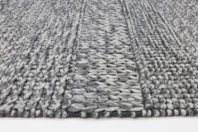 Zayna Grace Charcoal Wool Blend Rug 240x330cm