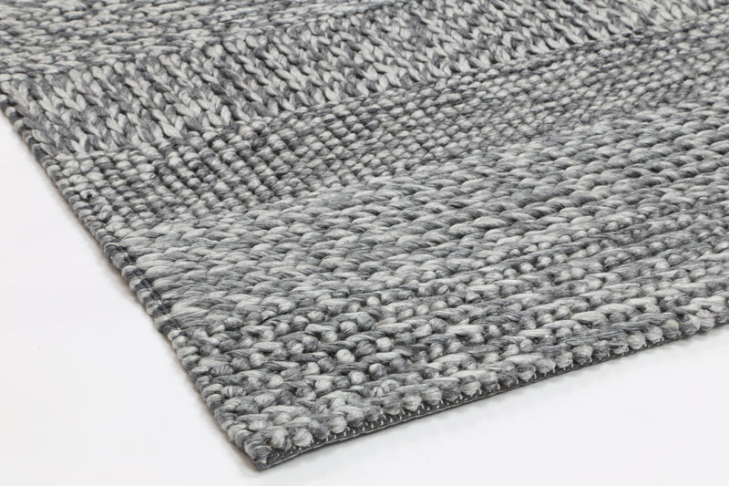 Zayna Grace Charcoal Wool Blend Rug 240x330cm