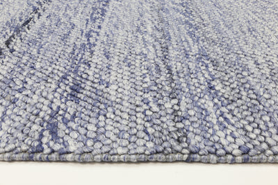 Zayna Loopy Blue Wool Blend Rug 240x330cm