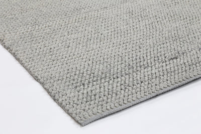 Zayna Loopy Grey Wool Blend Rug 240x330cm