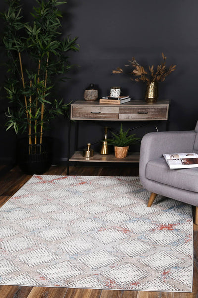 Talulla Diamond Cream Rug 160x220cm