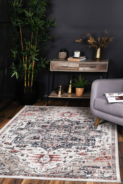 Talulla Oriental Light Grey Rug 240x320cm