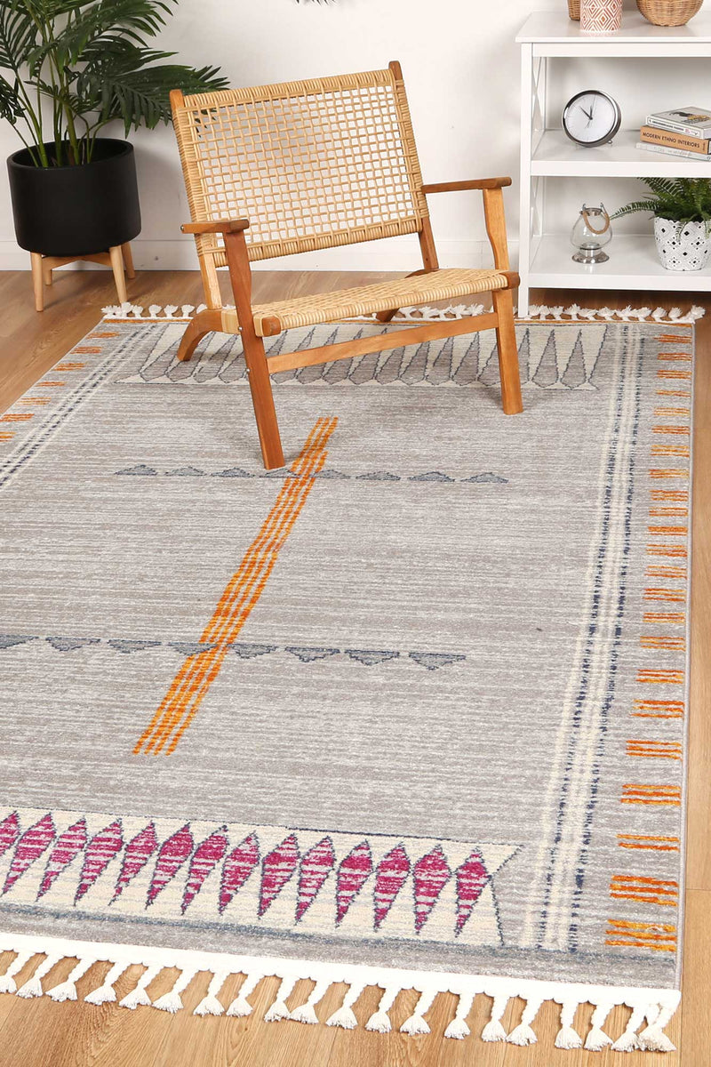 Pasto Tribal Grey Rug 200x290cm