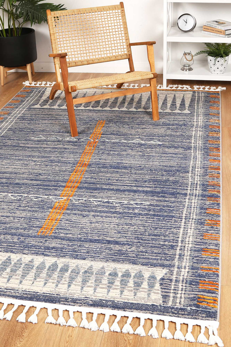 Pasto Tribal Blue Rug 200x290cm