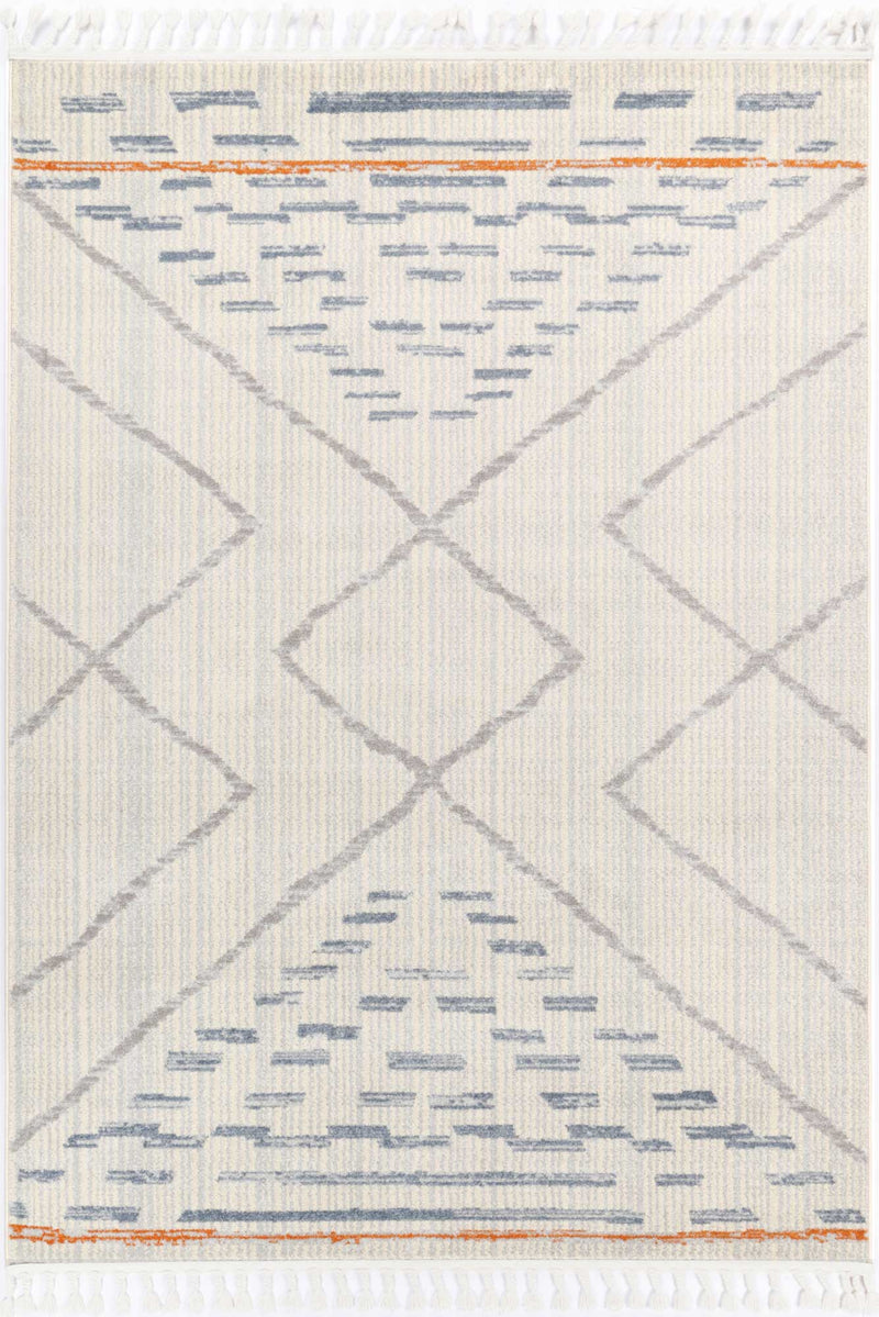 Pasto Tribal Light Grey Rug 240x330cm