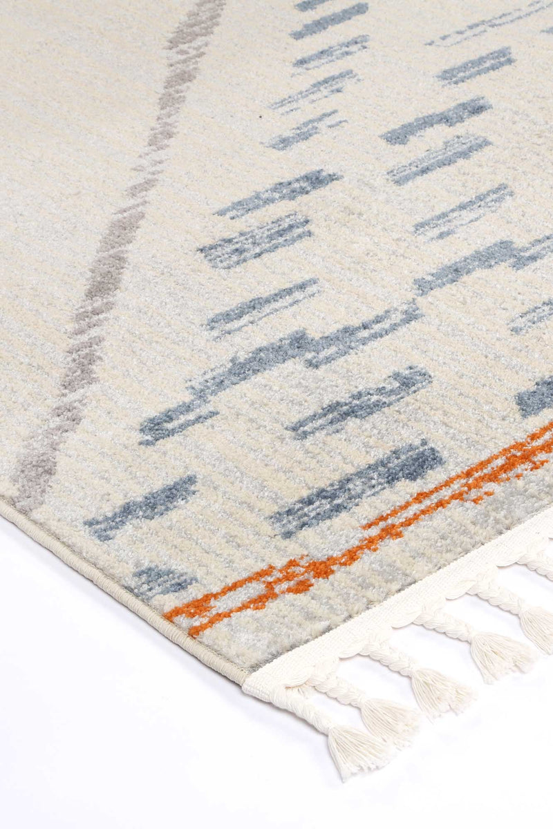 Pasto Tribal Light Grey Rug 80x300cm