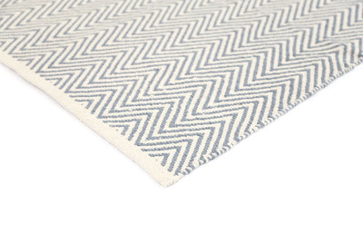 Illusion Grey Natural Cotton Rug 160x230