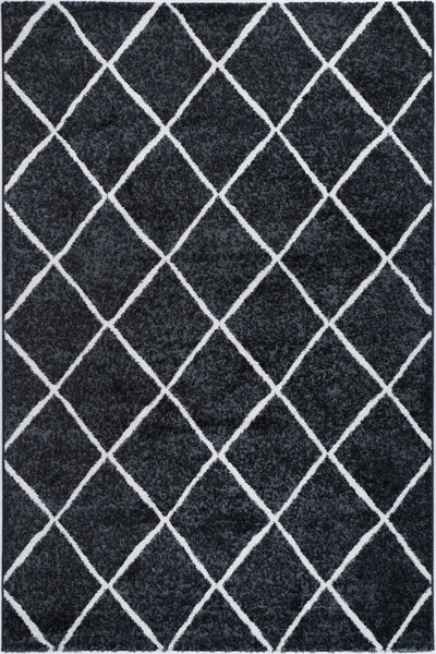 Windjana Diamond Charcoal Rug 160x230cm