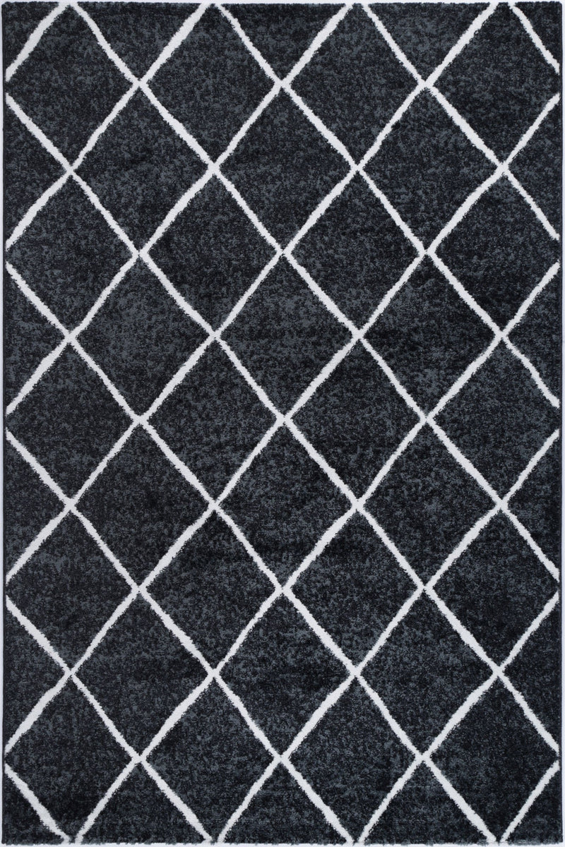 Windjana Diamond Charcoal Rug 160x230cm