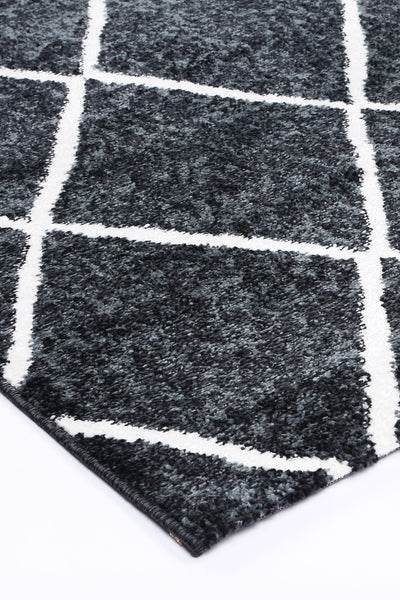 Windjana Diamond Charcoal Rug 160x230cm