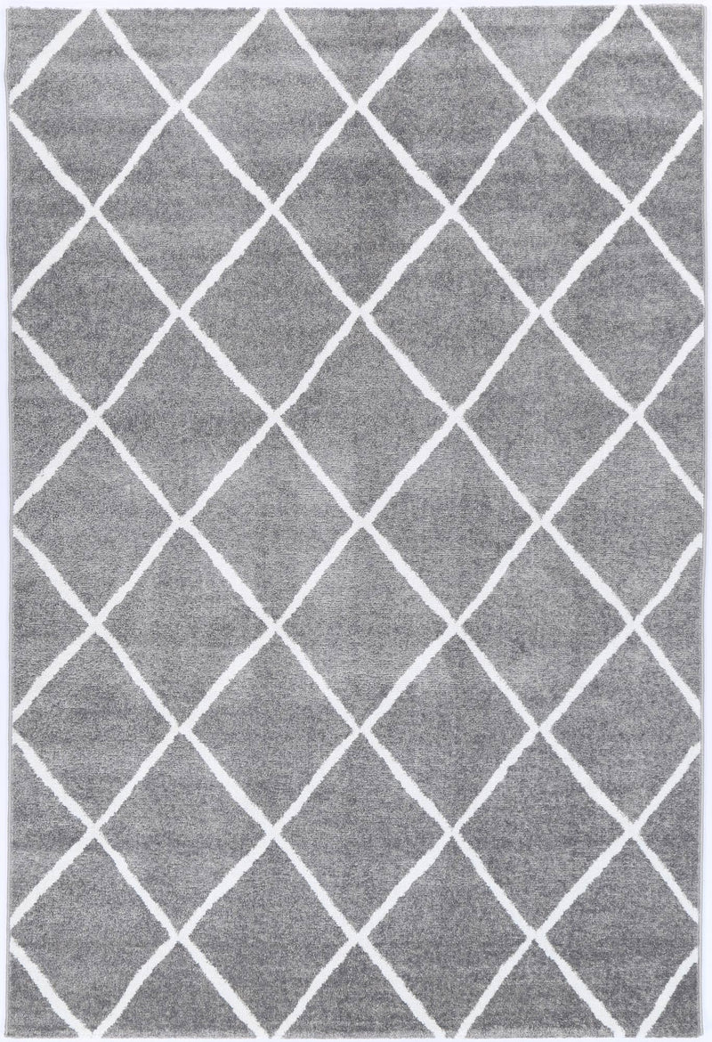 Windjana Diamond Grey Rug 160x230cm