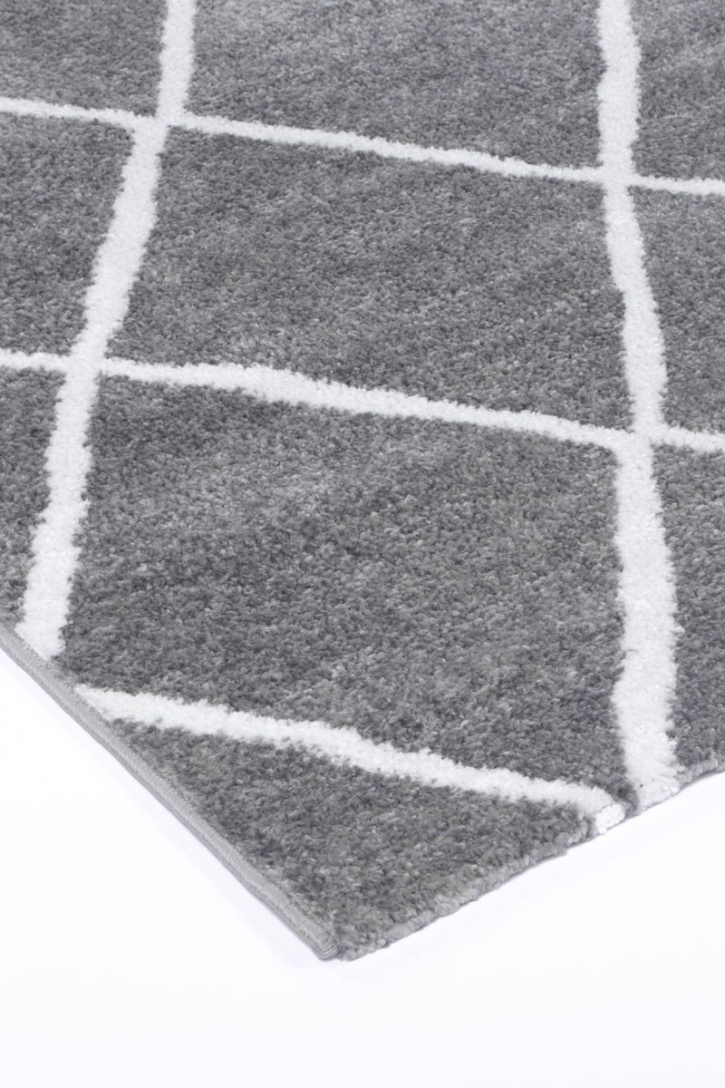 Windjana Diamond Grey Rug 160x230cm