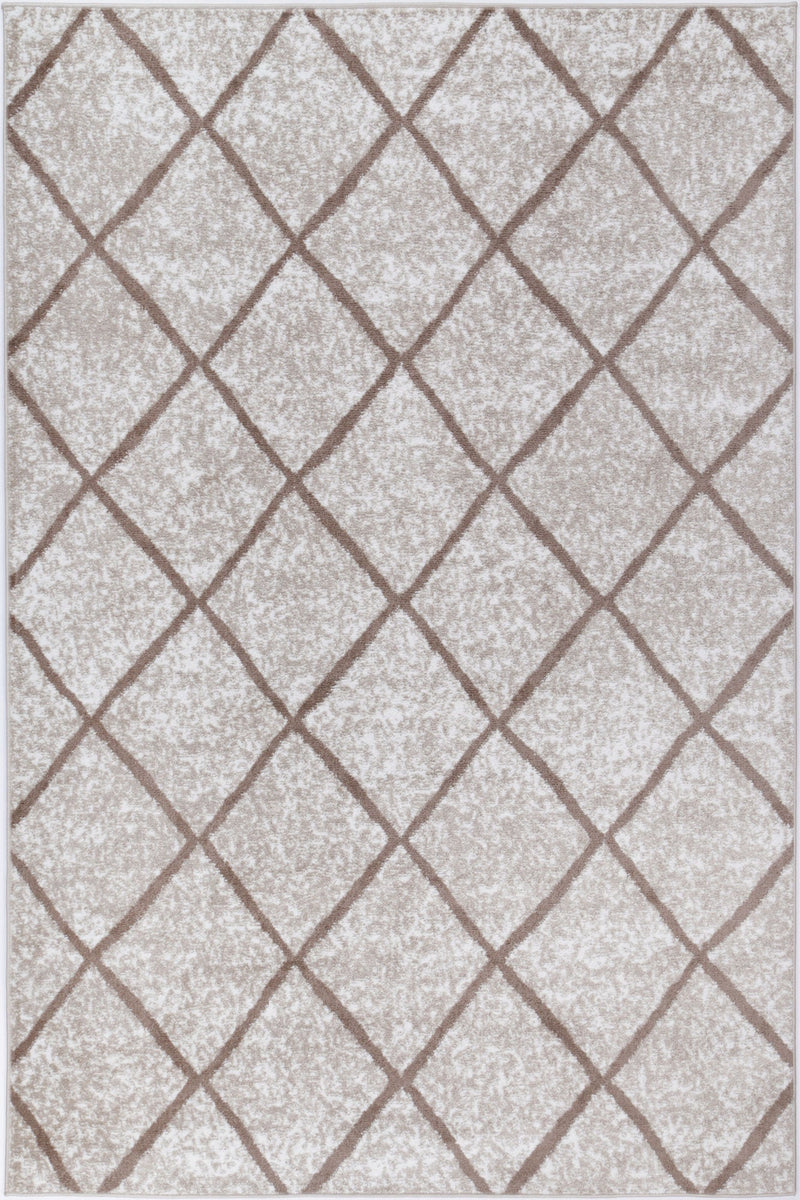 Windjana Diamond Latte Rug 160x230cm