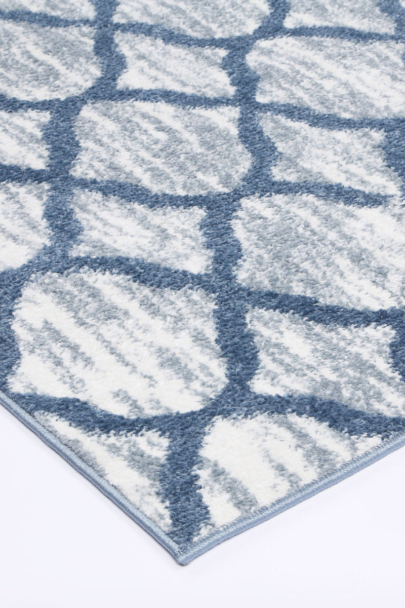 Windjana Lattice Blue Rug 160x230cm