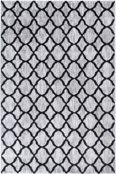 Windjana Lattice Charcoal Rug 160x230cm