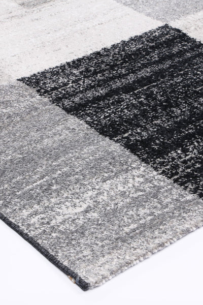 Windjana Abstract Geometric Grey Rug 200x290cm