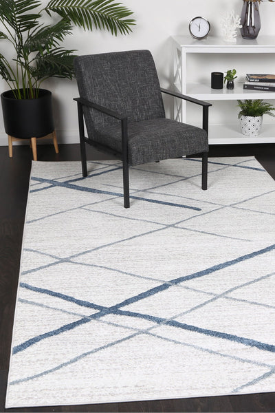 Windjana Abstract Stripe Light Blue Rug 240x330cm