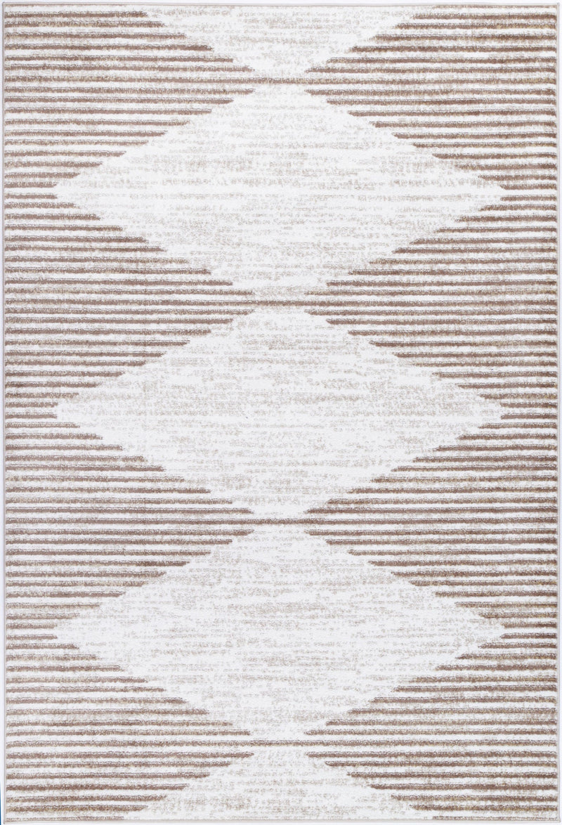 Windjana Abstract Diamond Latte Rug 240x330cm