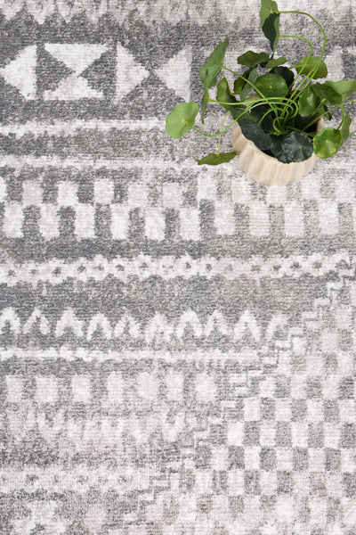 Windjana Tribal Grey Rug 240x330cm